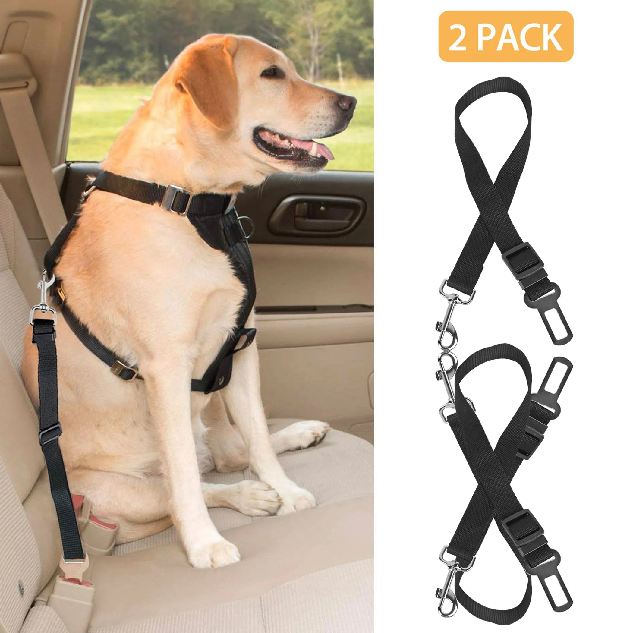 CleanRide Dog Safety Belt — Adjustable Car Harness