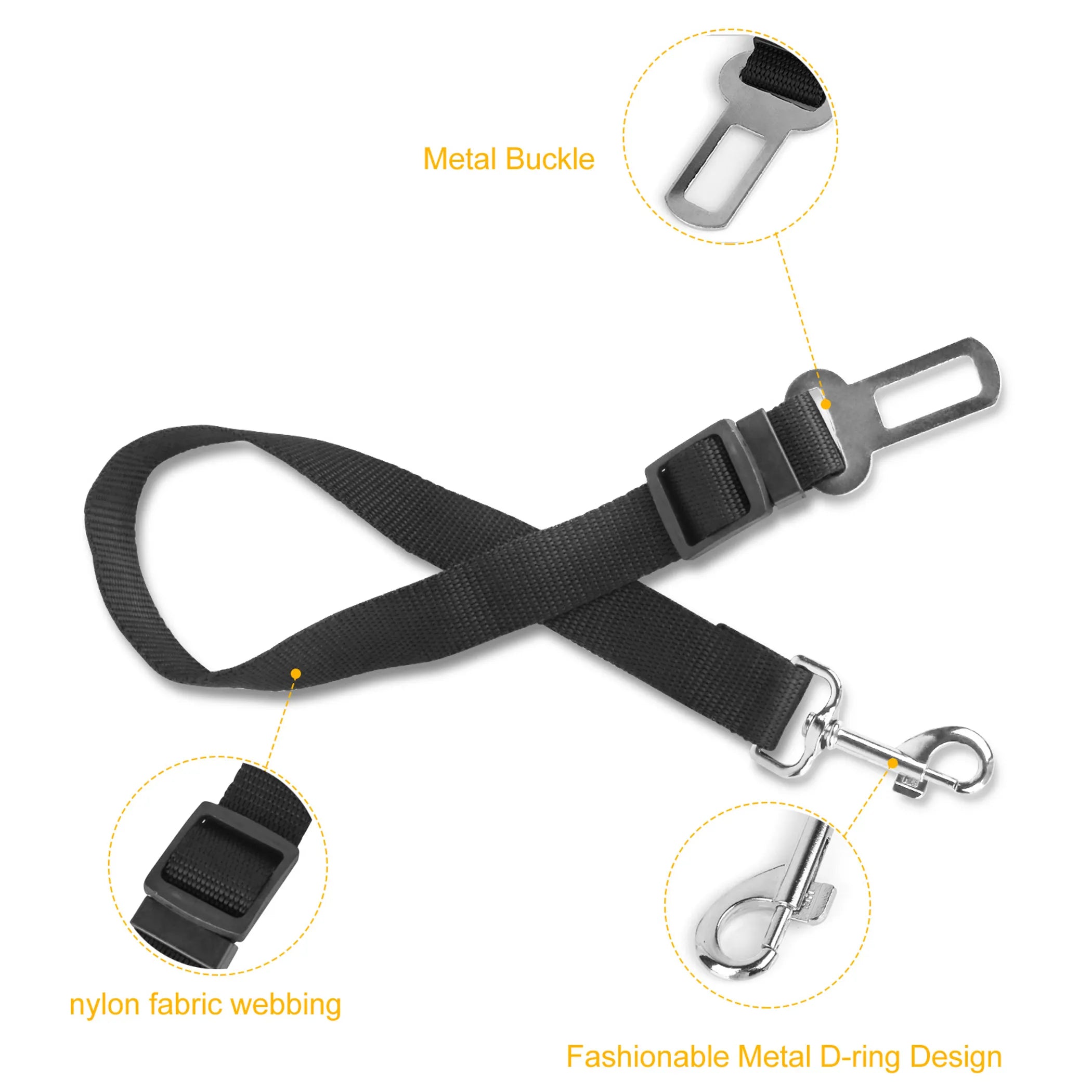 CleanRide Dog Safety Belt — Adjustable Car Harness