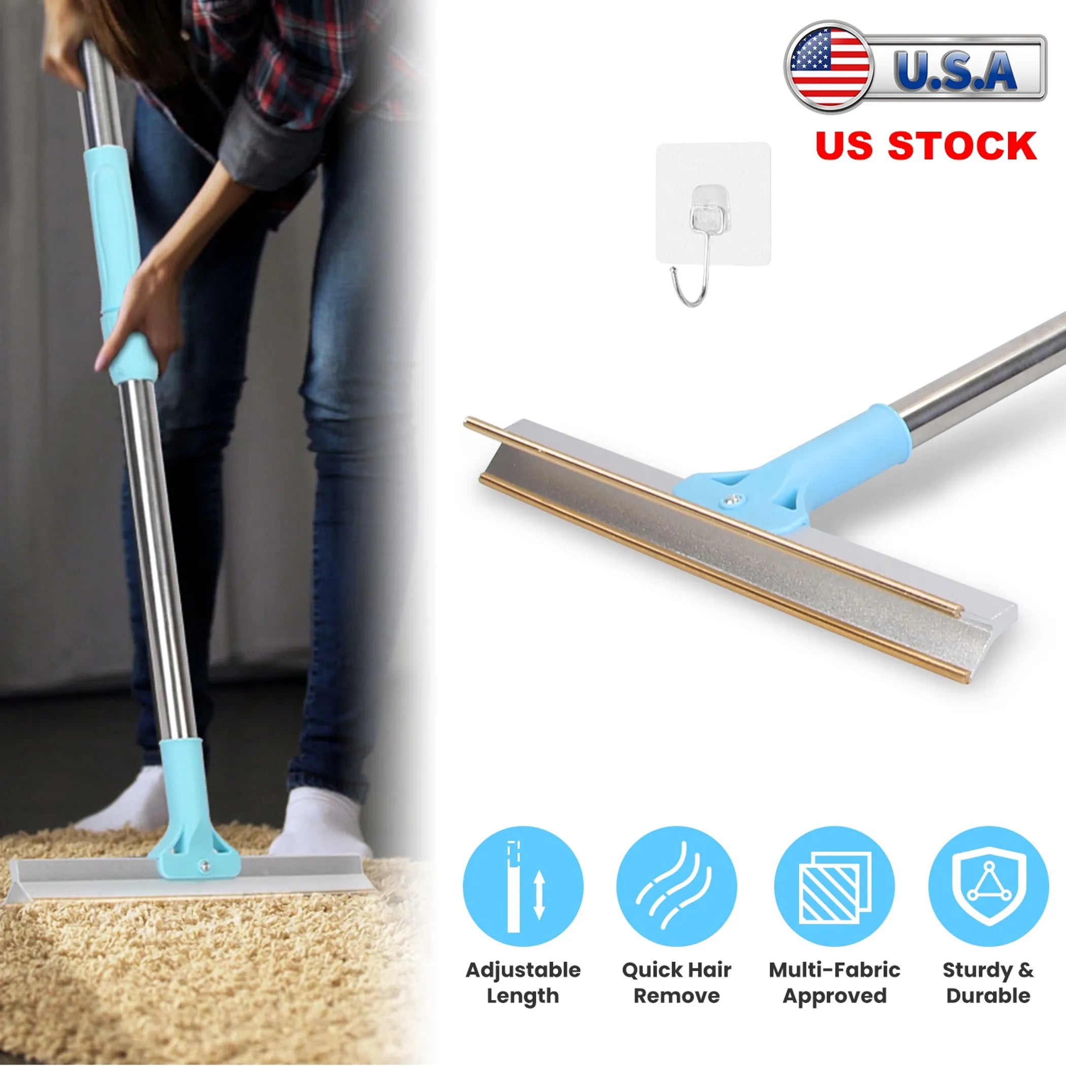 FurFix Pet Hair Removal Rake — Deep Coat Detangling Tool