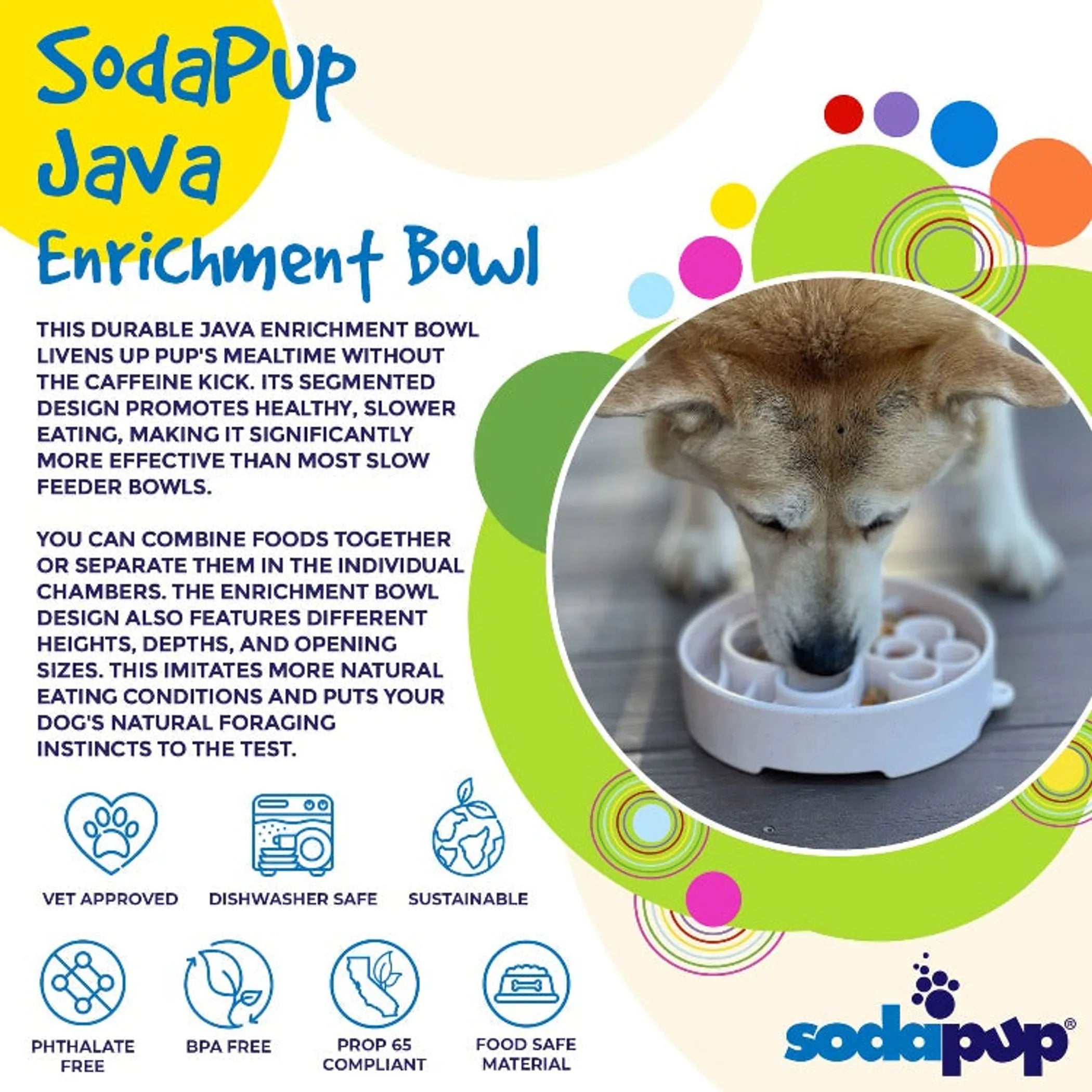 Feed Smarter Slow Feeder Bowl — Anti-Gulping Dog Bowl