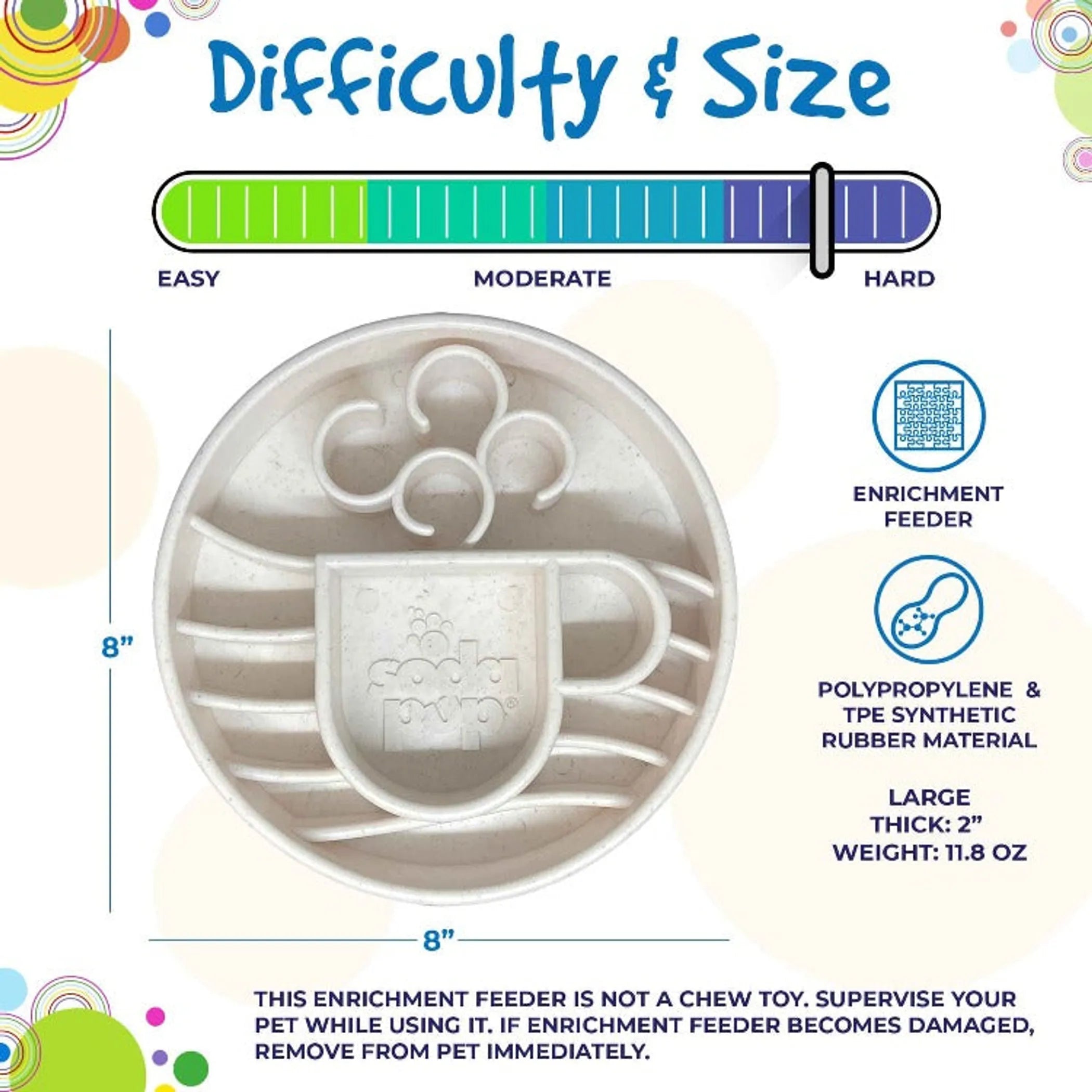 Feed Smarter Slow Feeder Bowl — Anti-Gulping Dog Bowl